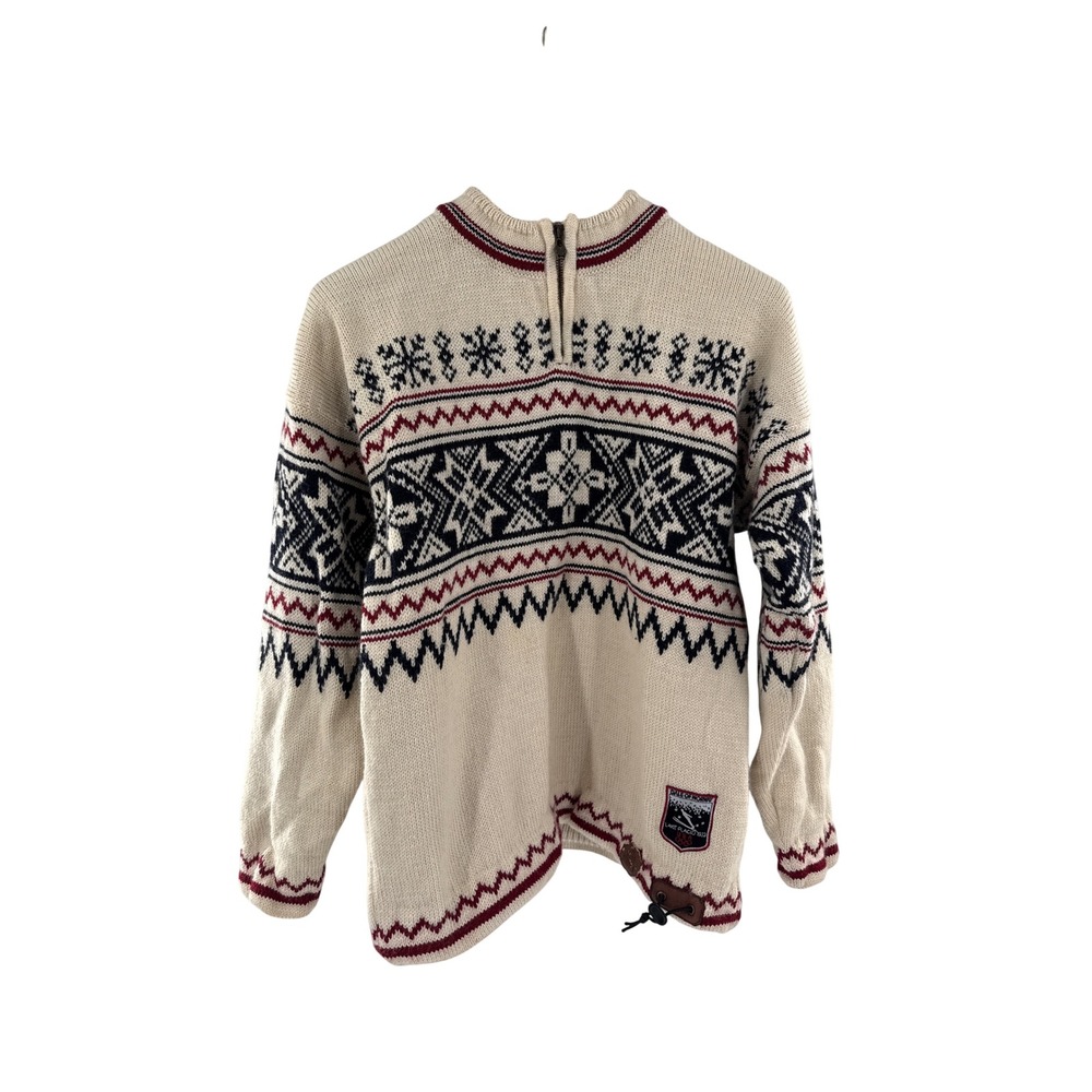 Dale of Norway Sweater Men M Cream Lake Placid‎ 1932 Olympic Windstopper Zip